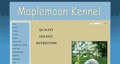 Desktop Screenshot of maplemoonkennel.com